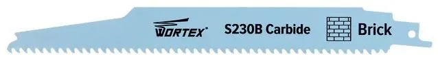 Пилка сабельная по кирпичу S230B Wortex (SSB2306C0018)