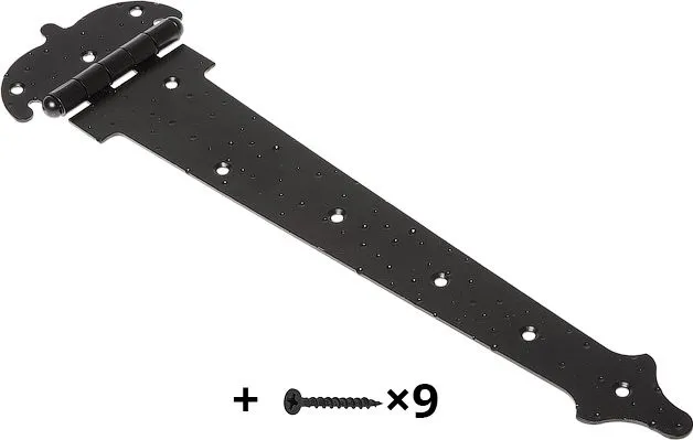 Петля-стрела фигурная 350мм черная матовая Starfix (SMP-67128-1)
