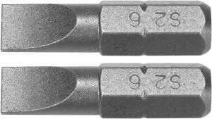 Бита 6х25мм 1/4" (2шт) AlSl S2 Yato YT-77893