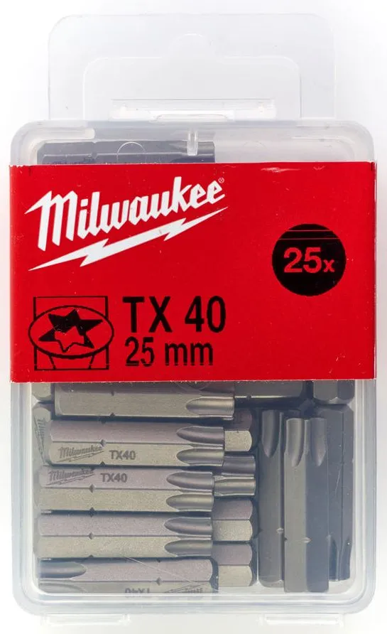 Бита TX40 25мм (25шт) Milwaukee (4932399600)