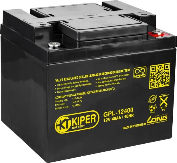 Аккумуляторная батарея Kiper 12V/40Ah (GPL-12400)