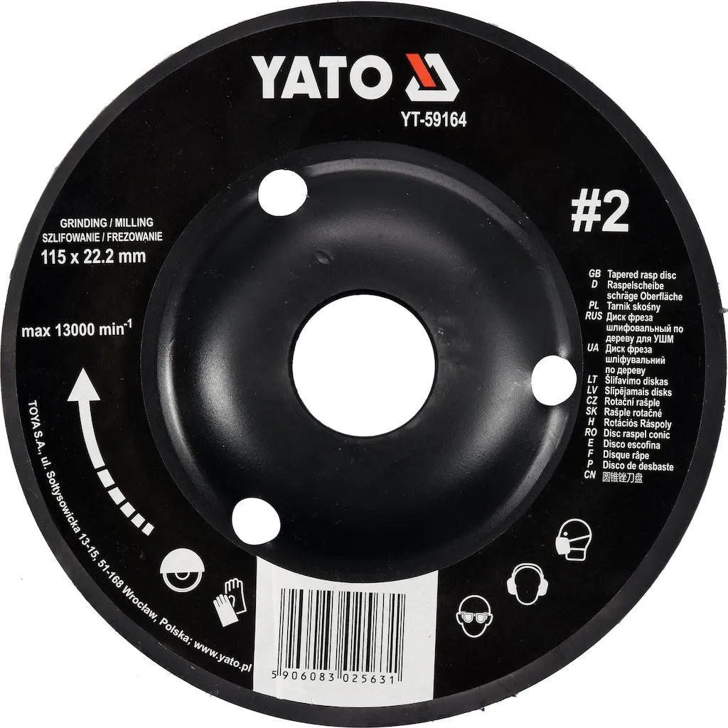 Диск-фреза универсальный для УШМ 115мм Yato YT-59164