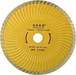 Круг алмазный 180x22.2мм (турбо+) Geko Profi G00272
