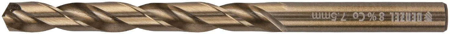 Сверло по металлу 7.5мм HSS Co-8% Denzel (71451)
