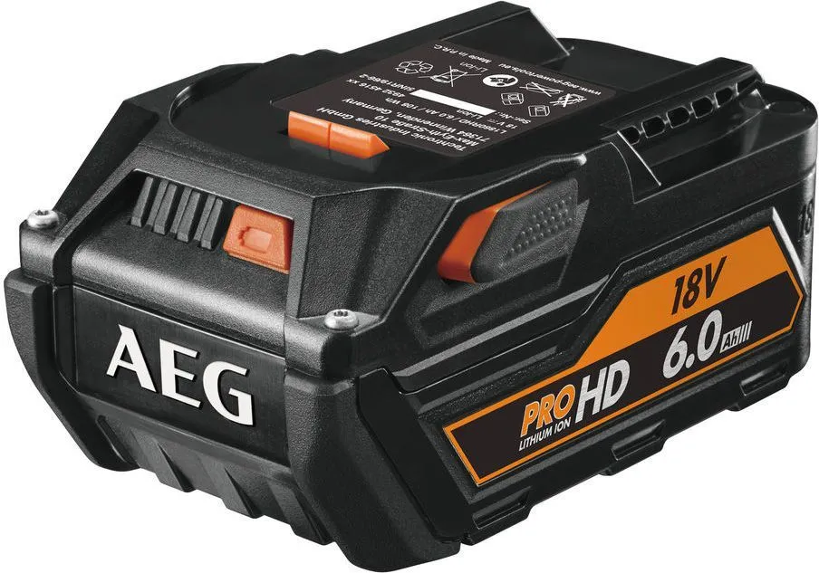 Аккумулятор 18В, 6Ач AEG L 1860 RHD (4932464754)