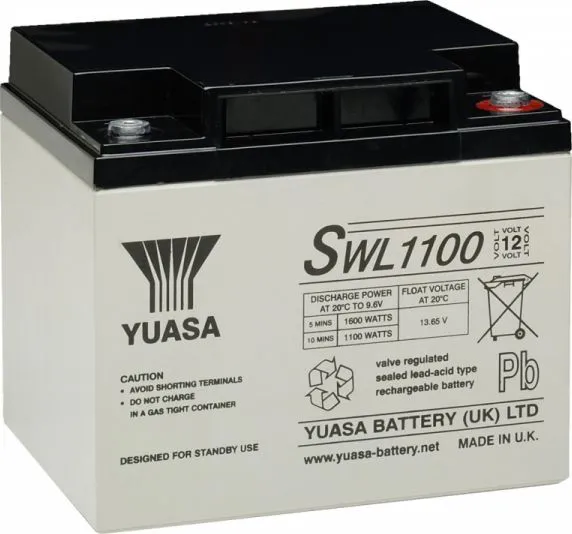 Аккумуляторная батарея YUASA SWL1100-12 12V 40Ah