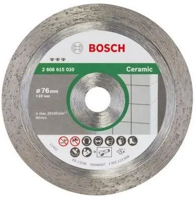 Алмазный круг 76х10мм по керамике сплошной Best for Ceramic Bosch (2608615020)