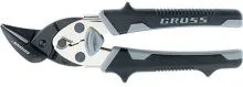 Ножницы по металлу "PIRANHA" 185мм прямой и левый рез Gross (78359)