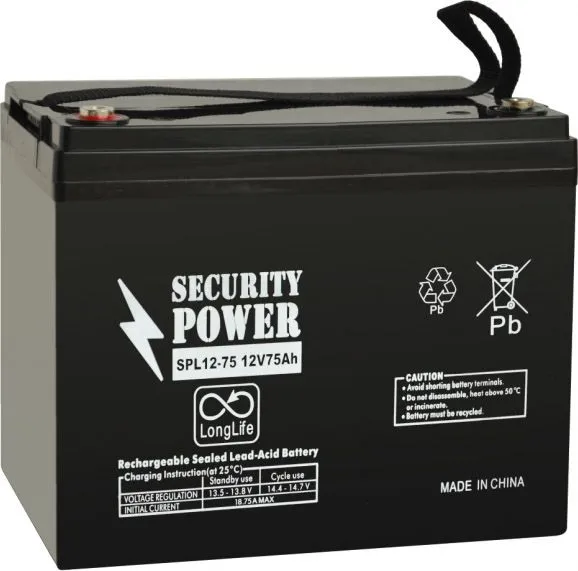 Аккумуляторная батарея 12V/75Ah Security Power SPL 12-75