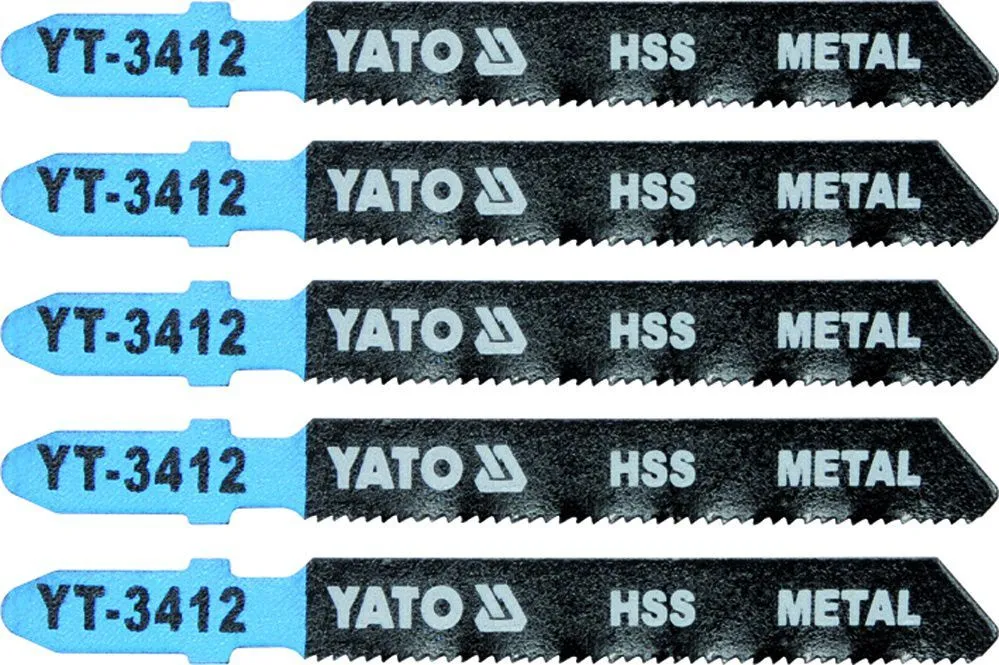 Полотна для электролобзика по металлу L75мм (5шт) Yato YT-3412