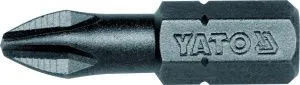 Бита PH2х25мм 1/4" (50шт) S2 HRC58-62 Yato YT-7808