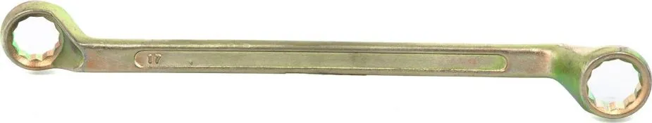 Ключ накидной 17х19мм желтый цинк Сибртех (14626)