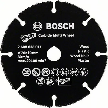 Круг отрезной 115х1.0x22.2 мм для дерева Multi Wheel BOSCH (2608623012)