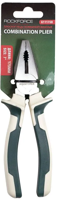 Плоскогубцы комбинированные 7" (175мм) Rock Force RF-611175B