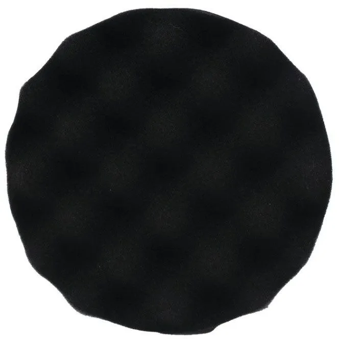 Губка для полировки самоцепляющаяся 180мм (цвет черный) Forsage F-PSP180W/B
