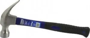 Молоток слесарный с гвоздодером, фиберглассовая ручка 700гр Geko G72245