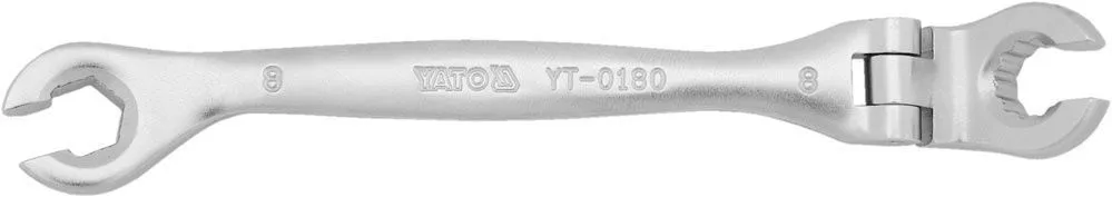 Ключ разрезной с шарниром 8мм CrV Yato YT-0180