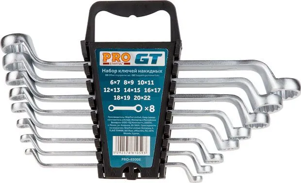 Набор ключей накидных 6-22мм 8шт PRO Startul GT (PRO-83008)