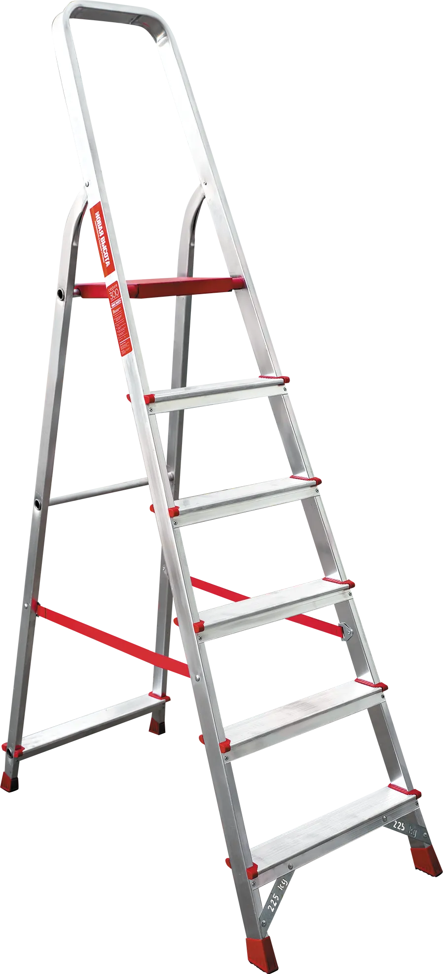 Лестница-стремянка алюминиевая односторонняя 125см 5.2кг Новая Высота NV300 (3110106)