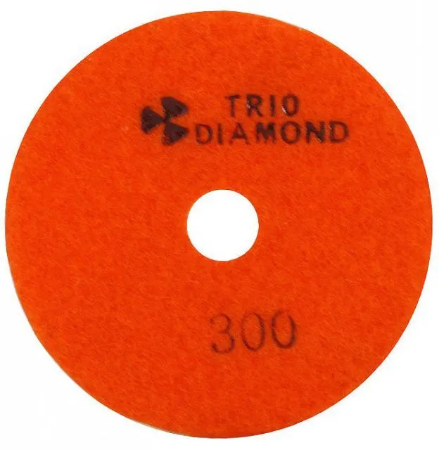 Алмазный гибкий шлифовально-полировальный круг 300 "Черепашка" 100мм Trio-Diamond 340300