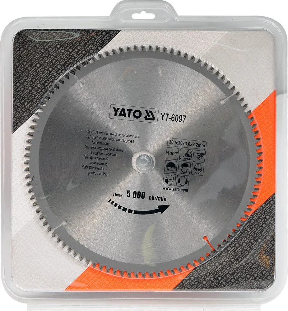 Диск пильный по алюминию 300х30х100Т Yato YT-6097