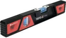 Уровень алюминиевый 2 глазка 300мм с магнитом усиленный (бытовой) Yato YT-30310