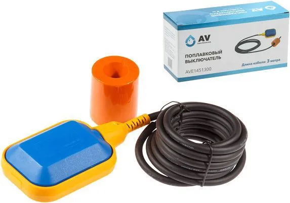 Поплавковый выключатель с кабелем 3м AV Engineering (AVE1451300)