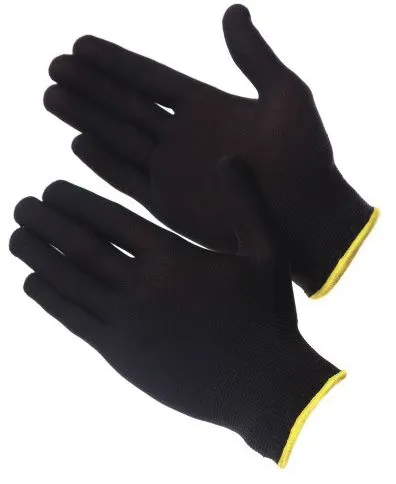 Перчатки нейлоновые черного цвета без покрытия  (размер 8 (M)) Gward Touch Black NP1001-Black-M