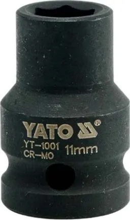 Головка торцевая ударная 1/2" 6гр. 11мм L39мм CrMo Yato YT-1001