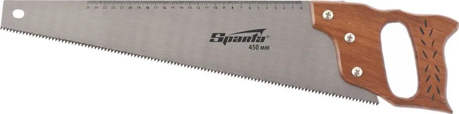 Ножовка по дереву деревянная рукоятка 450мм 7-8 TPI Sparta (231875)
