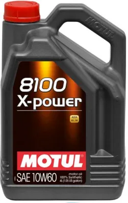 Масло моторное синтетическое 4л Motul 8100 X-Power 10W-60 (106143)