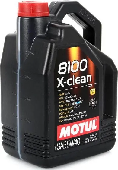 Масло моторное синтетическое 5л Motul 8100 X-clean 5W-40 (102051)
