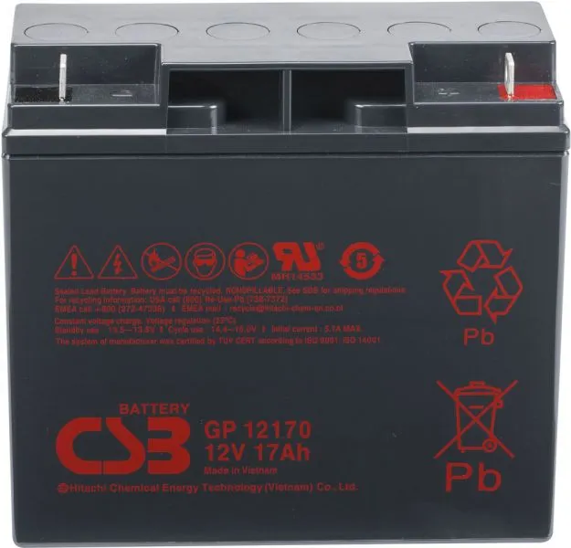 Аккумуляторная батарея CSB 12V/17Ah (GP 12170)