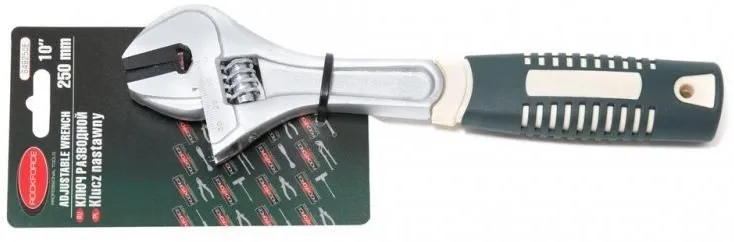 Ключ разводной с прорезин. рукояткой 10''-250мм (захват 30мм) RockForce RF-649250E