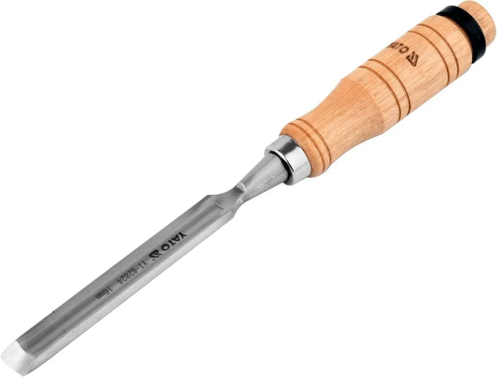 Стамеска полукруглая 16мм деревянная ручка Yato YT-62824