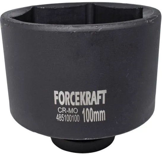 Головка ударная глубокая 1'' 100мм (6гр.) ForceKraft FK-485100100