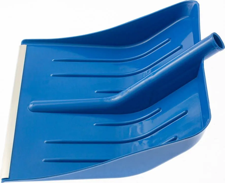 Лопата для уборки снега пластиковая синяя 400х420мм без черенка Сибртех 616185