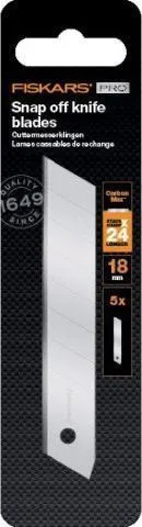Лезвия сменные для ножа 18мм 5шт. CarbonMax Fiskars (1027232)
