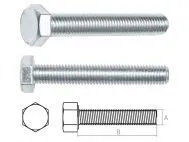 Болт М8х20 мм шестигр., цинк, кл.пр. 5.8, DIN 933 (5 кг.) STARFIX (SMV1-15473-5)