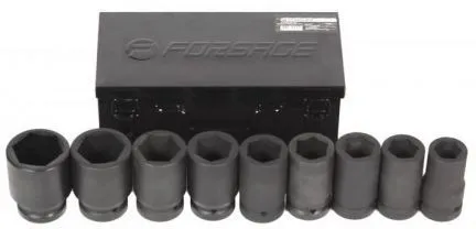Набор головок ударных глубоких Forsage F-8091MPB