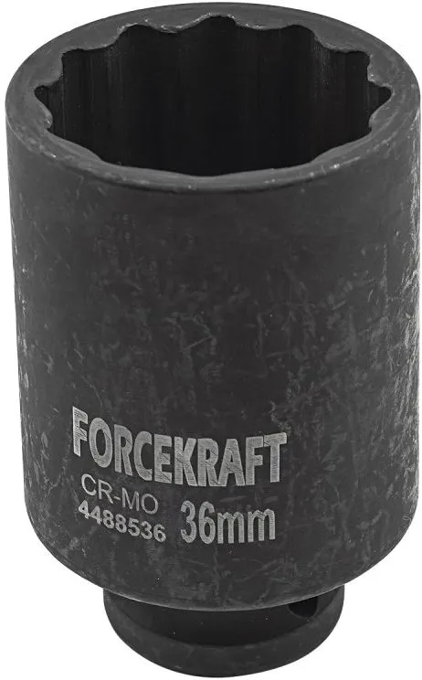 Головка ударная глубокая 36мм 12гр.1/2" ForceKraft FK-4488536