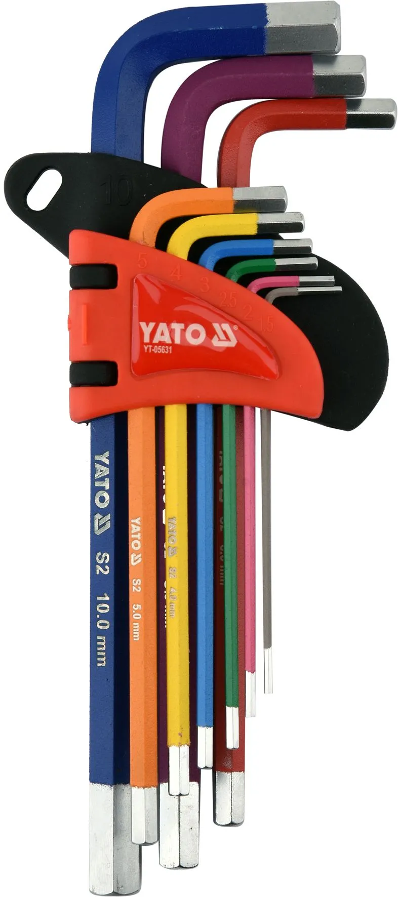 Ключи шестигранные 1.5-10мм 9пр Yato YT-05631