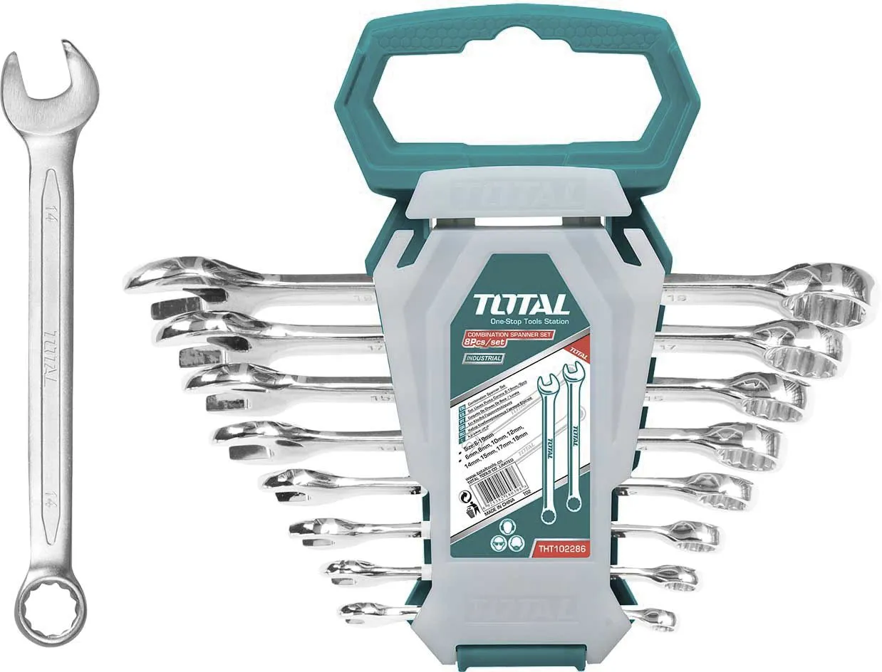 Набор ключей комбинированных 8шт Total THT102286-I