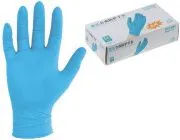 Перчатки нитриловые LifeEco р-р L синие уп.100шт. (мин. риски)