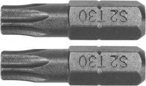 Бита TORX T30х25мм 1/4" (2шт) AlSl S2 Yato YT-77907