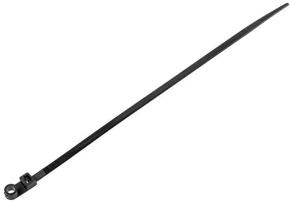 Хомут-стяжка с монтажным отверстием 4.8х370мм черный 100шт Starfix (SM-64691-100)