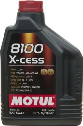 Масло моторное синтетическое 2л Motul 8100 X-cess 5W-40 (102869)