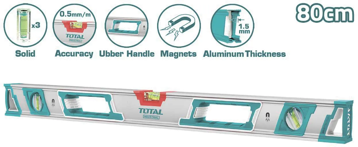 Уровень магнитный 800мм Total TMT28086M