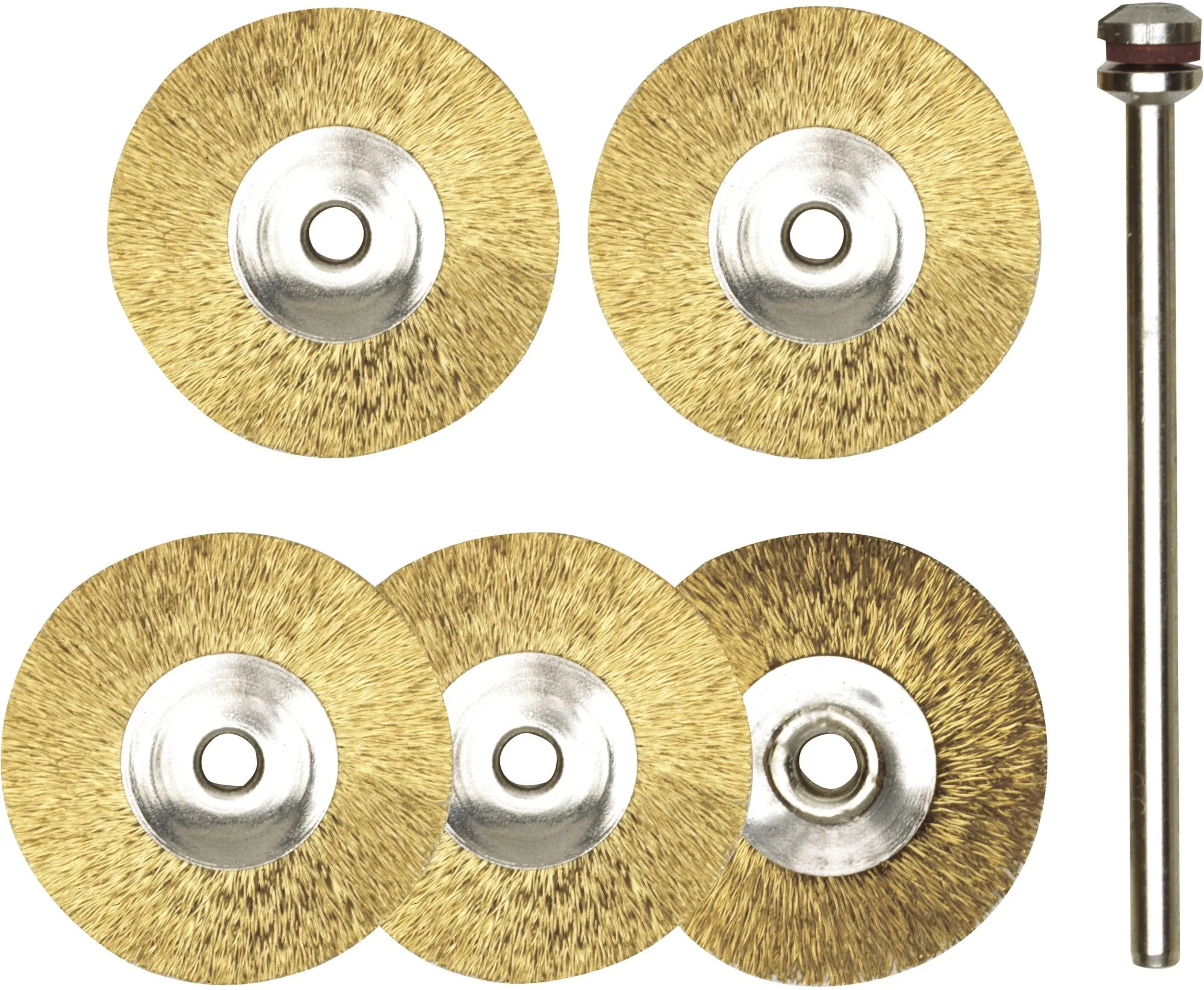 Латунные щетки-диски 5шт 22мм PROXXON (28962)