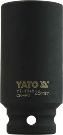 Головка торцевая ударная 1/2" 6гр. 28мм L78мм CrMo Yato YT-1048
